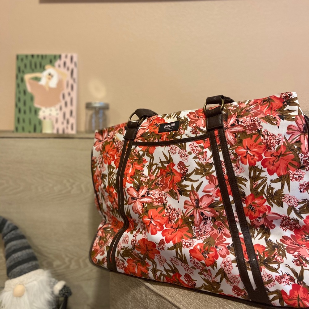 G.G. Hill High Tea Pattern Diaper and Travel Bag